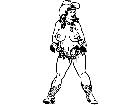  Cowgirl Big Decal