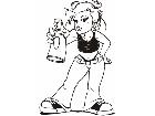  Graffity Girl Spray Can Decal