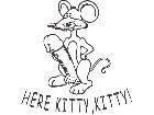  Mouse Here Kitty Decal