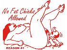  No Fat Chics Decal
