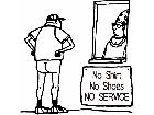  No Service Decal