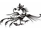  Rooster Tribalized 1 7 4 Decal