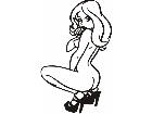  Sexy Lady Blondie Decal