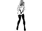  Sexy Lady Boobie Hide Decal