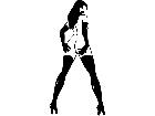  Sexy Lady Booty Grab Decal