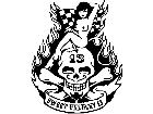  Sexy Lady On Skull Decal