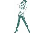  Sexy Lady Pose Back Decal