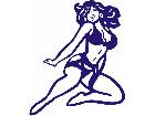  Sexy Lady Strip Show Decal