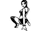  Sexy Lady Swimmer Decal