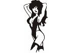  Sexy Lady V Cut Decal