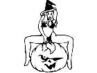  Sexy Pumpkin Girl Decal