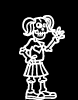 Girls Family Decal 978