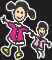 Girls Family Sticker 