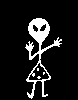 stick figure Girl 014 OFF