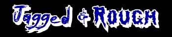 jagged and rough decal lettering