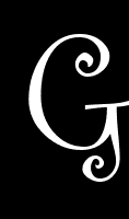 Monogram Decal Letter "G"