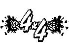  4 X 4 Run Over Splash Decal