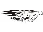  Animal Flames 0 8 4b Cougar Panther A F 1 Decal
