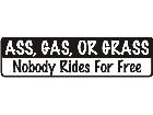  Ass Gas Grass Decal