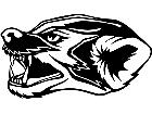  Badger Head Mean M B 1 Decal