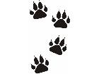  Badger Paw Prints M B 1 Decal