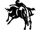  Bareback Bronco Rider 1 4 3 V A 1 Decal