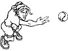  Baseball Girl Toss M B 1 Decal