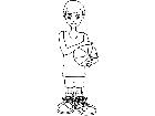  Basketball Boy M B 1 Decal