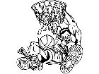  Basketball Flame Dunk M B 1 Decal