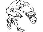  Basketball Fly Dunk M B 1 Decal