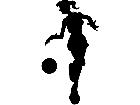  Basketball Girl Shadow M B 1 Decal