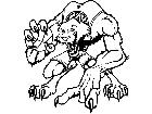  Basketball Wolf M B 1 Decal