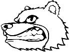 Bear Head Simple M B 1 Decal