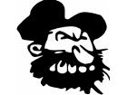  Bearded Man Decal
