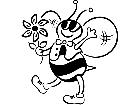  Bee Flower 0 4 5 V A 1 Decal