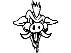  Boar Hog Head 5 M B 1 Decal