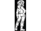  Booty Girl Stand Decal