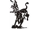  Bul Rider Thrown 2 C U 1 Decal