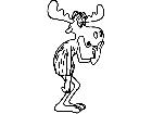 Bullwinkle Moose Decal