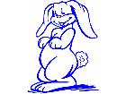  Bunny Standing Decal