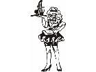  Business People Waitress 1 0 2 3 D G Decal