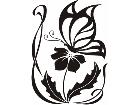  Butterfly Flower Tribalized 1 0 2 Decal