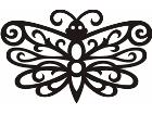  Butterfly Tribalized 0 8 8 Decal