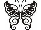  Butterfly Tribalized 0 9 0 Decal