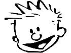  Calvin Happy Head Decal