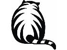  Cat Behind Decal