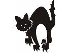  Cat Black Up 1 5 4 Decal