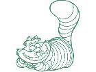  Cat Chestire Alice Wonderland Decal