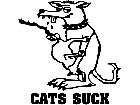  Cats Suck Decal