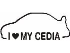  Cedia Love Car Decal